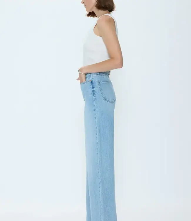 Pistola Denim Lana High Rise Ultra Wide Leg Jean in Perspective Wash
