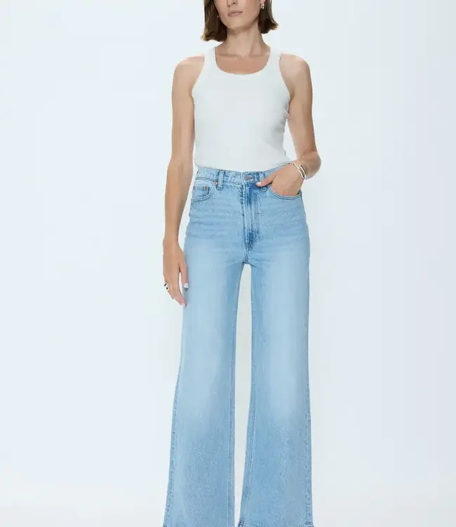 Pistola Denim Lana High Rise Ultra Wide Leg Jean in Perspective Wash
