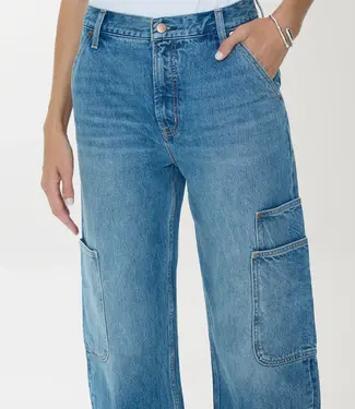 Pistola Denim Sonny Multi-Pocket High Rise Barrel Jean, Coastal Fade