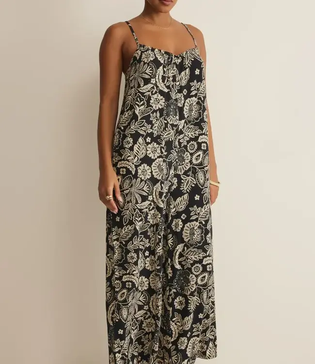 ZSupply Day Off Luz Floral Jumpsuit, Black
