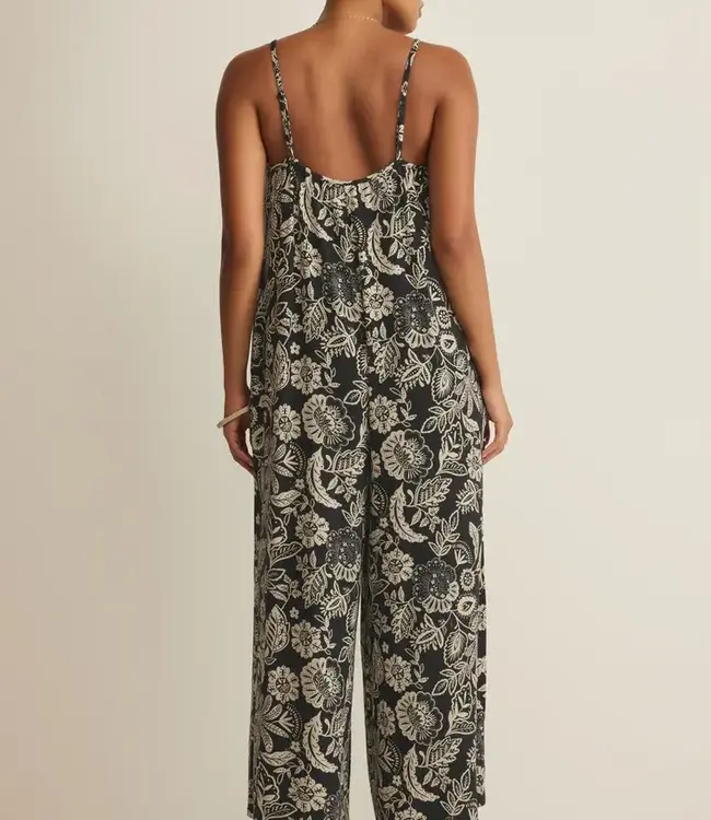 ZSupply Day Off Luz Floral Jumpsuit, Black