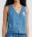 Rip Curl Catalina Island Chambray Vest, Mid Blue