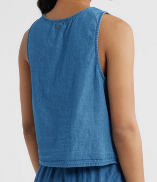 Rip Curl Catalina Island Chambray Vest, Mid Blue