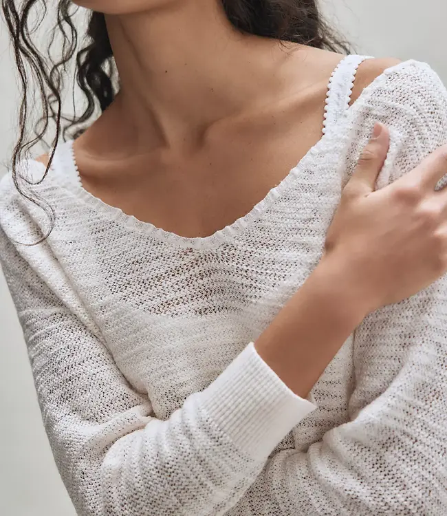 Free People Soft Focus Fine Pullover, Ivory