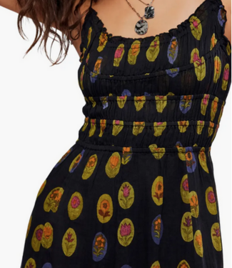 Free People Ciella Printed Dress, Midnight Combo