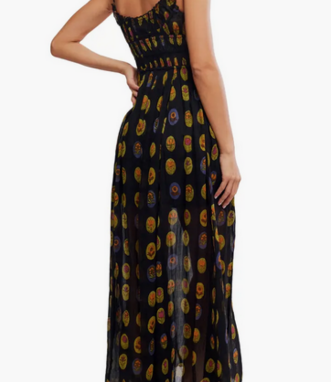 Free People Ciella Printed Dress, Midnight Combo
