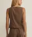 ZSupply Roman Linen Vest, Palo Santo