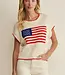 ZSupply Sleeveless Patriot Sweater, Cloud