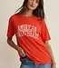 ZSupply Sweetheart Boyfriend Tee, Lychee