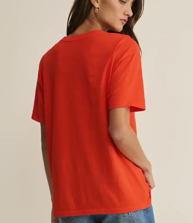 ZSupply Sweetheart Boyfriend Tee, Lychee