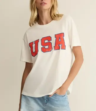 ZSupply USA Boyfriend Tee, Sea Salt