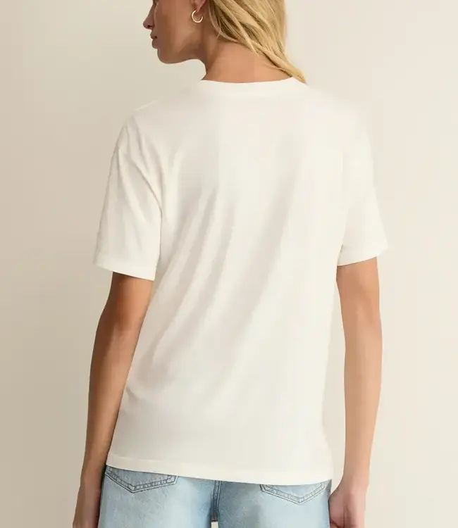 ZSupply USA Boyfriend Tee, Sea Salt