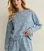 ZSupply Written Stars Sweatshirt, Ocean Air Indigo