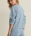 ZSupply Written Stars Sweatshirt, Ocean Air Indigo