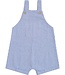 Mebie Baby Short Linen Overalls, Blue Stripe