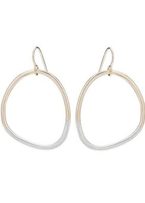 Colleen Mauer Gold & Silver Stone Earrings