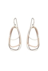 Colleen Mauer Tri-Toned Multi-Triangle Earrings