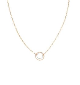 Colleen Mauer Silver & Gold Nesting Necklace On Gold Chain