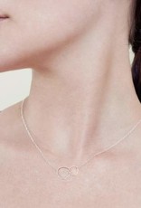 Colleen Mauer Silver & Gold Interlocking Gold Chain Necklace