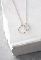 Colleen Mauer Silver & Gold Interlocking Gold Chain Necklace