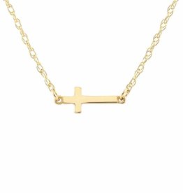 Kris Nations Cross Charm Necklace Gold