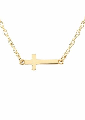 Kris Nations Cross Charm Necklace Gold