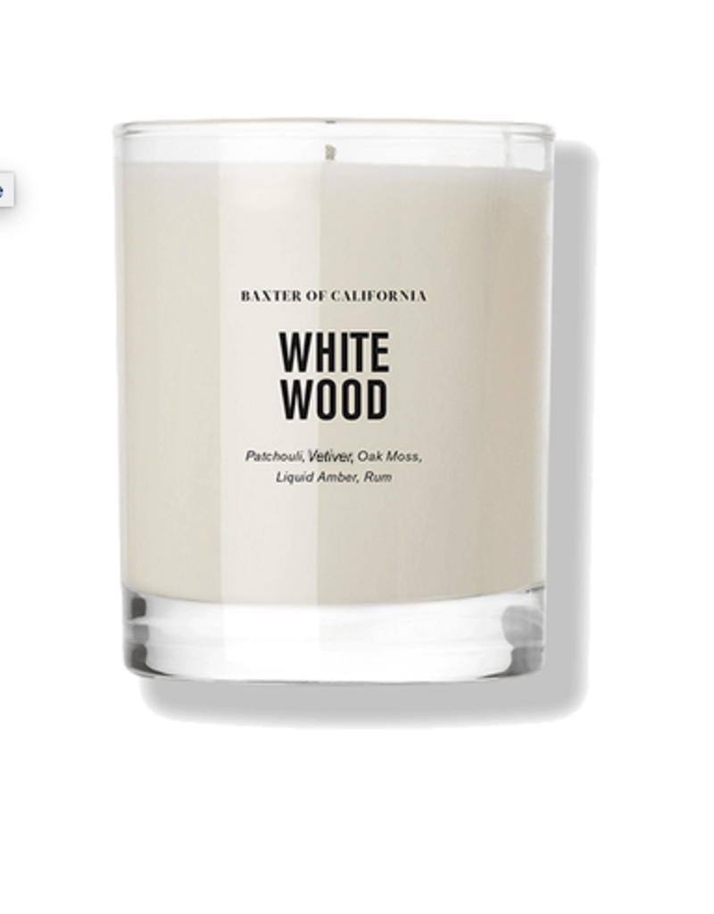 Baxter of California White Wood Candle