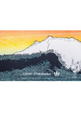 3 Fish Studios Mavericks Print 24" x 14"