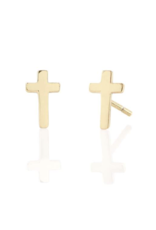 Kris Nations Cross Stud Earrings Gold