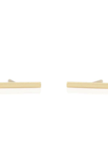 Kris Nations Bar Dash Stud Earrings Gold