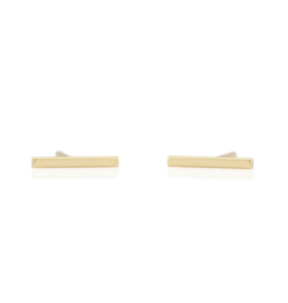 Kris Nations Bar Dash Stud Earrings Gold