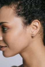 Kris Nations Bar Dash Stud Earrings Gold