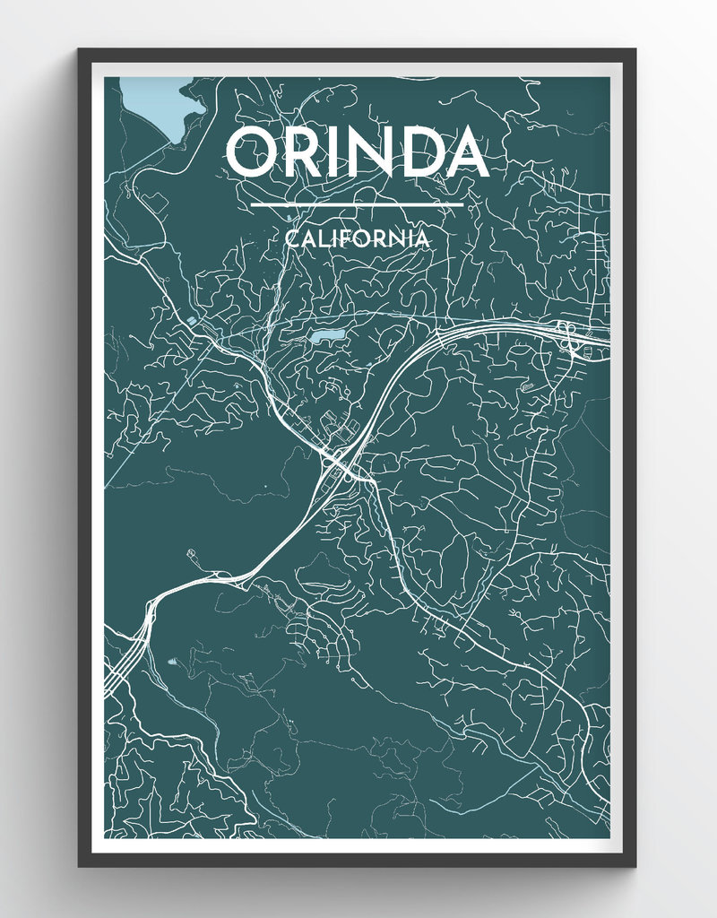Venture Orinda Map Print