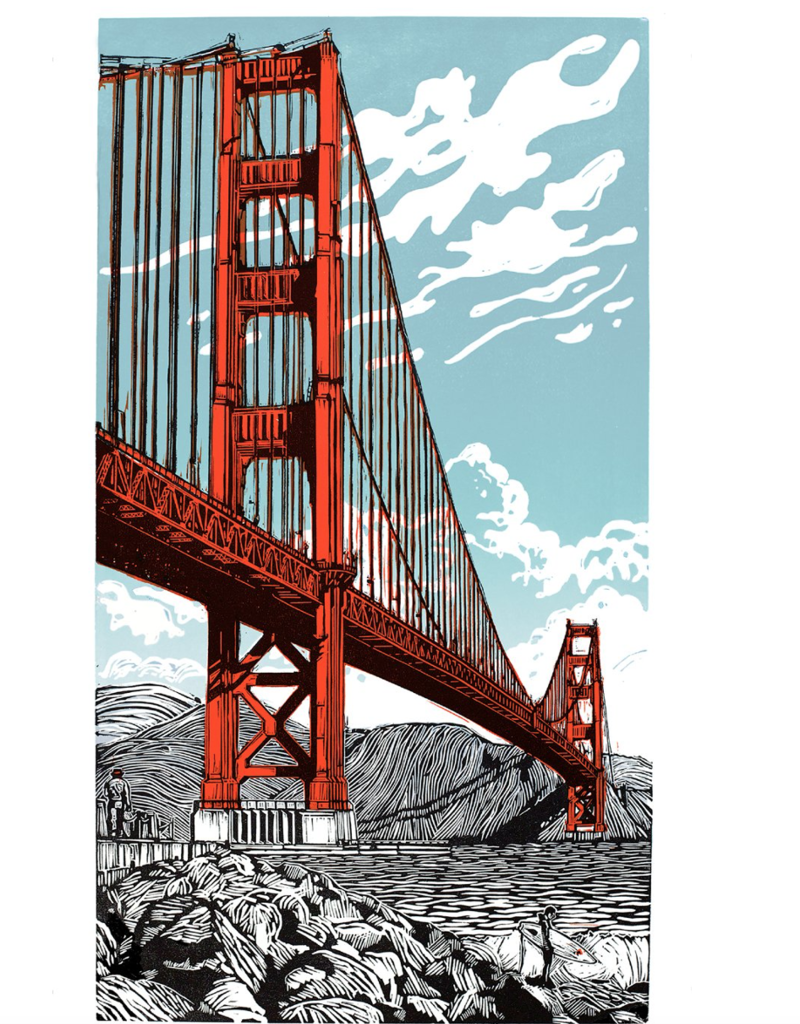 3 Fish Studios Golden Boy Print 14"x24"