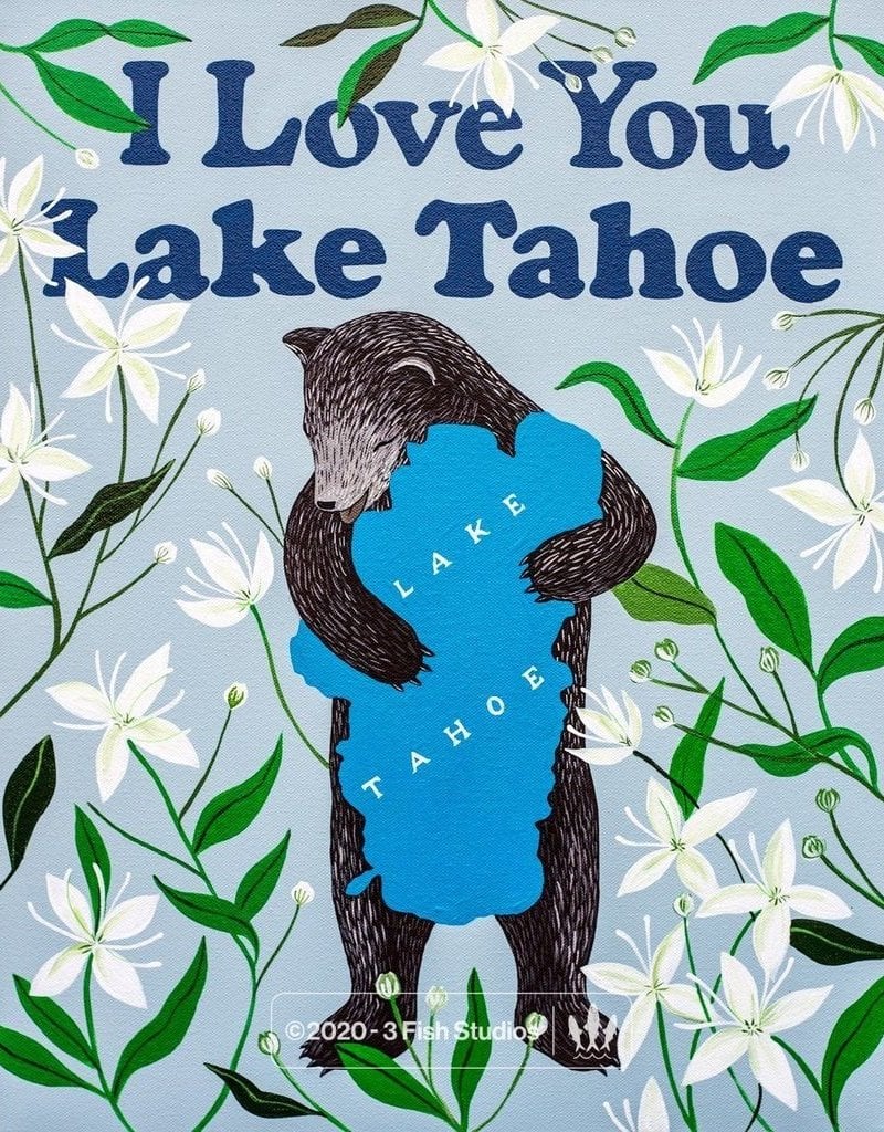 3 Fish Studios I Love You Lake Tahoe Print