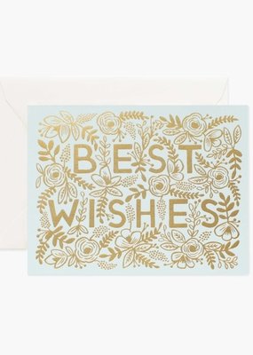 Golden Best Wishes Card