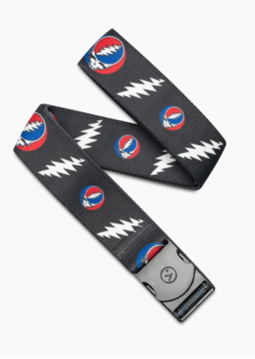 Arcade Belts Greatful Dead Steal Your Face/Charcoal