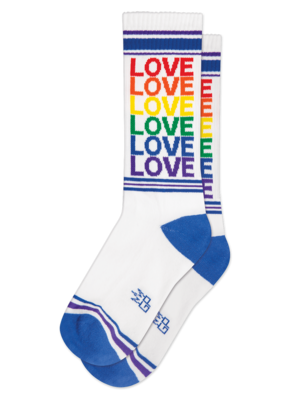 Gumball Poodle Rainbow Love Sock