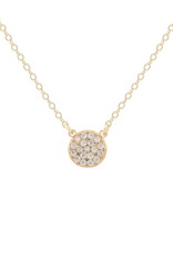 Kris Nations Round Crystal Charm Necklace