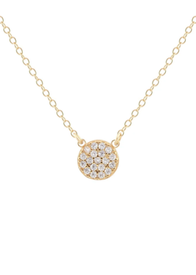 Kris Nations Round Crystal Charm Necklace