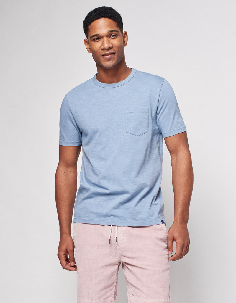 Faherty Sunwashed SS Pocket Tee