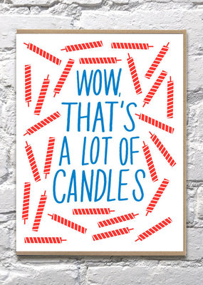 Bench Pressed A Lot Of Candles Big Card