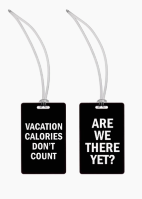 Vacation Calories Luggage Tags