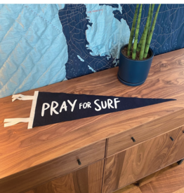 Pray For Surf Pennant Flag