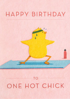 Hot Chick Birthday Card