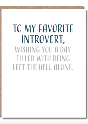 Modern Wit Favorite Introvert