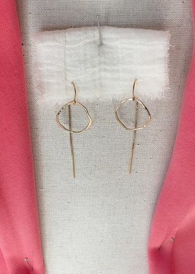 Pliers and String Liquid Threader Earring - Gold Fill
