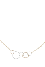 Colleen Mauer 5-Loop Mini Pebble Gold Chain Necklace