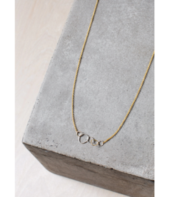 Colleen Mauer 5-Loop Mini Pebble Gold Chain Necklace