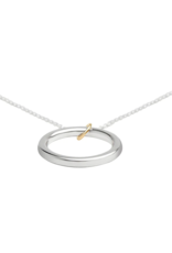 Colleen Mauer Laurel Sterling Silver and 14K Gold-fill Necklace